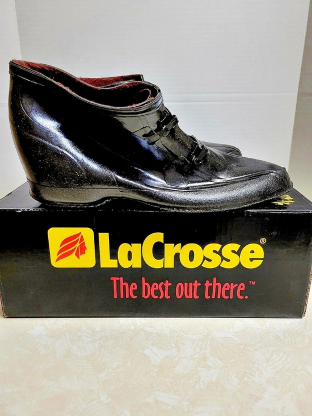 LaCrosse Men's Western 2-Buckle Overshoe Black US 12